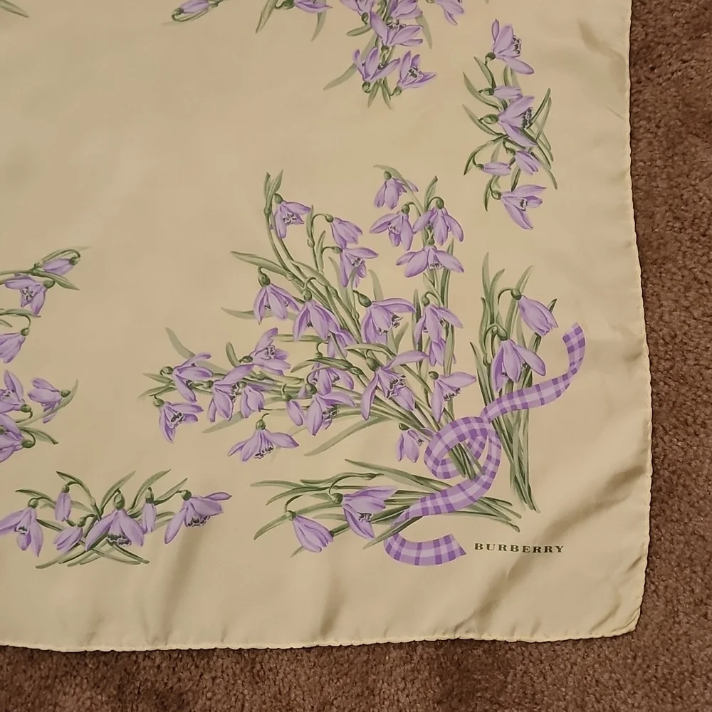 Burberry Silk Floral Square Scarf - Picture 2 of 13